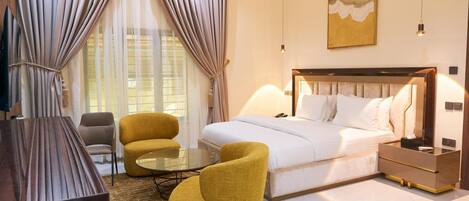 Appartement Familial, balcon, vue ville | 1 chambre, bureau, espace de travail pour ordinateur portable