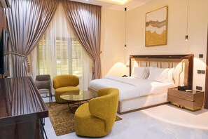 Family Apartment, Balcony, City View | 1 bedroom, desk, laptop workspace, blackout curtains