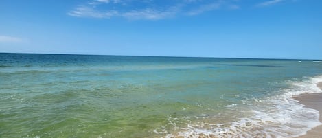 En la playa