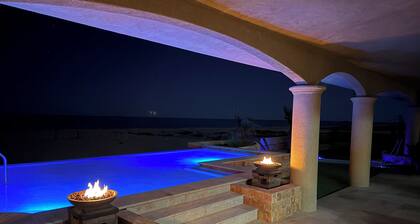 Ocean Front Villa in peaceful La Ribera Sleeps 12