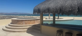 Ocean Front Villa in peaceful La Ribera Sleeps 12