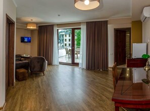 Deluxe-Doppelzimmer, Meerblick | Kostenloses WLAN, Bettwäsche, Rollstuhlgeeignet
