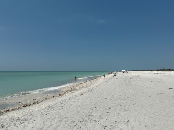 Liegestühle, Strandtücher
