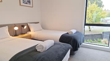 2 bedrooms, iron/ironing board, travel crib, free WiFi