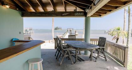 2 Bedroom 3 Bathrooms with Private Dock & Outdoor Cabana Directly on the River