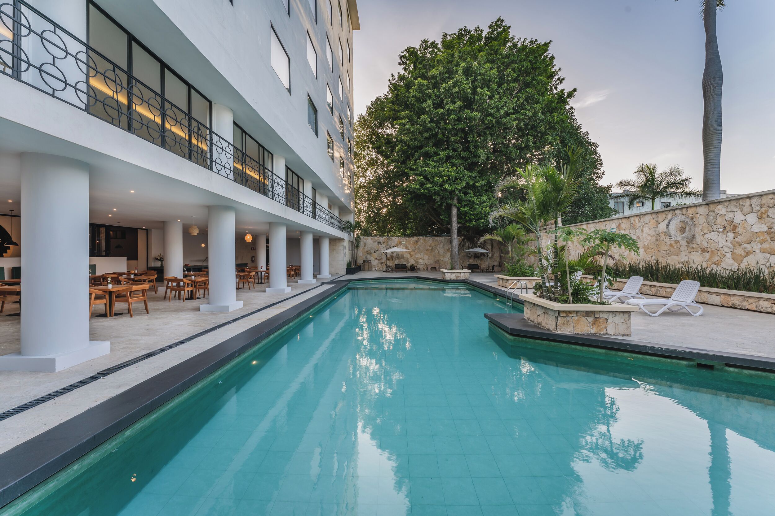 Alberca al aire libre 