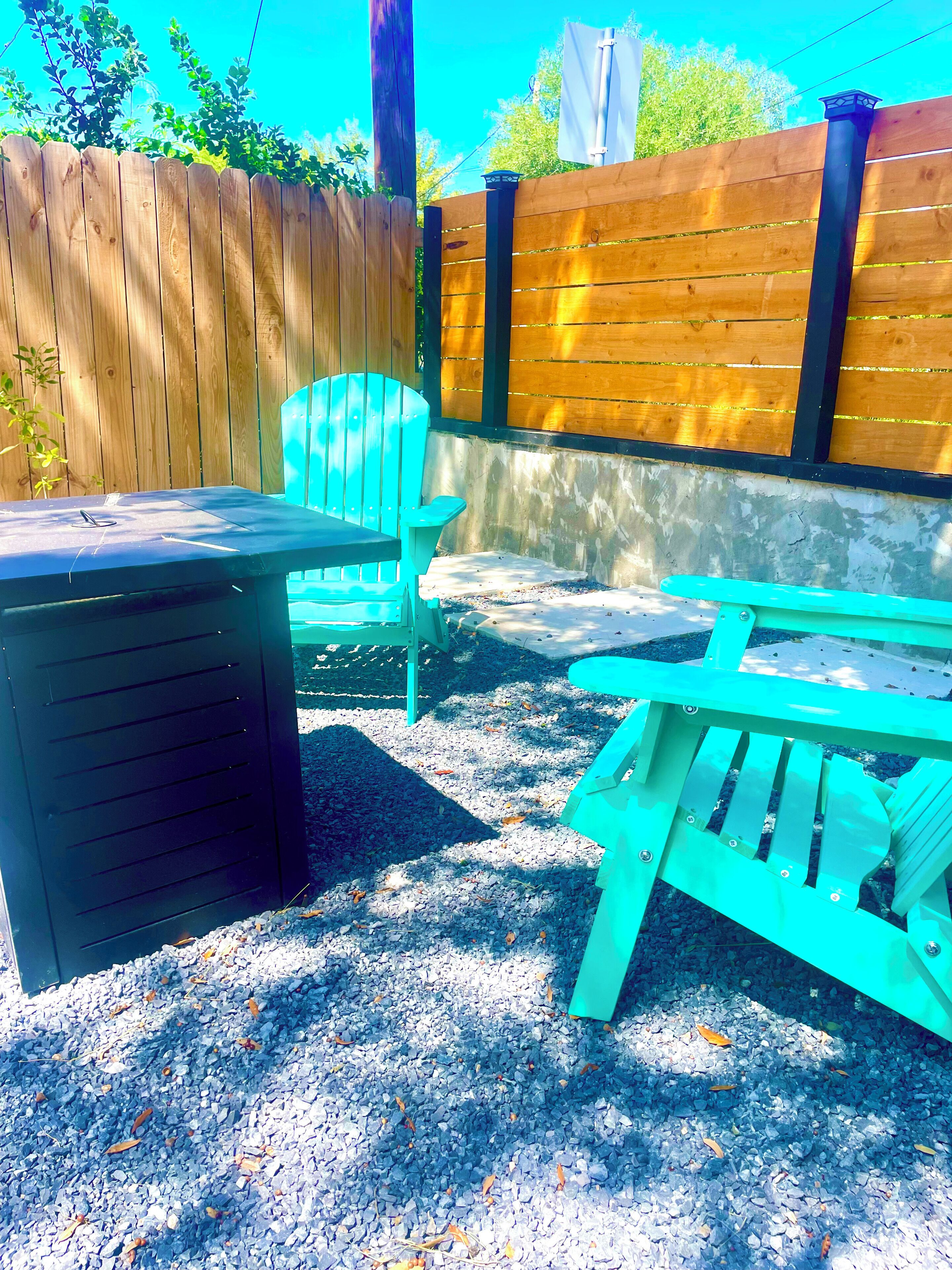 屋外ダイニングエリア