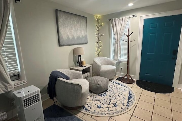 Entertainment area with comfortable seating