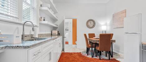 Microwave, oven, stovetop, dishwasher