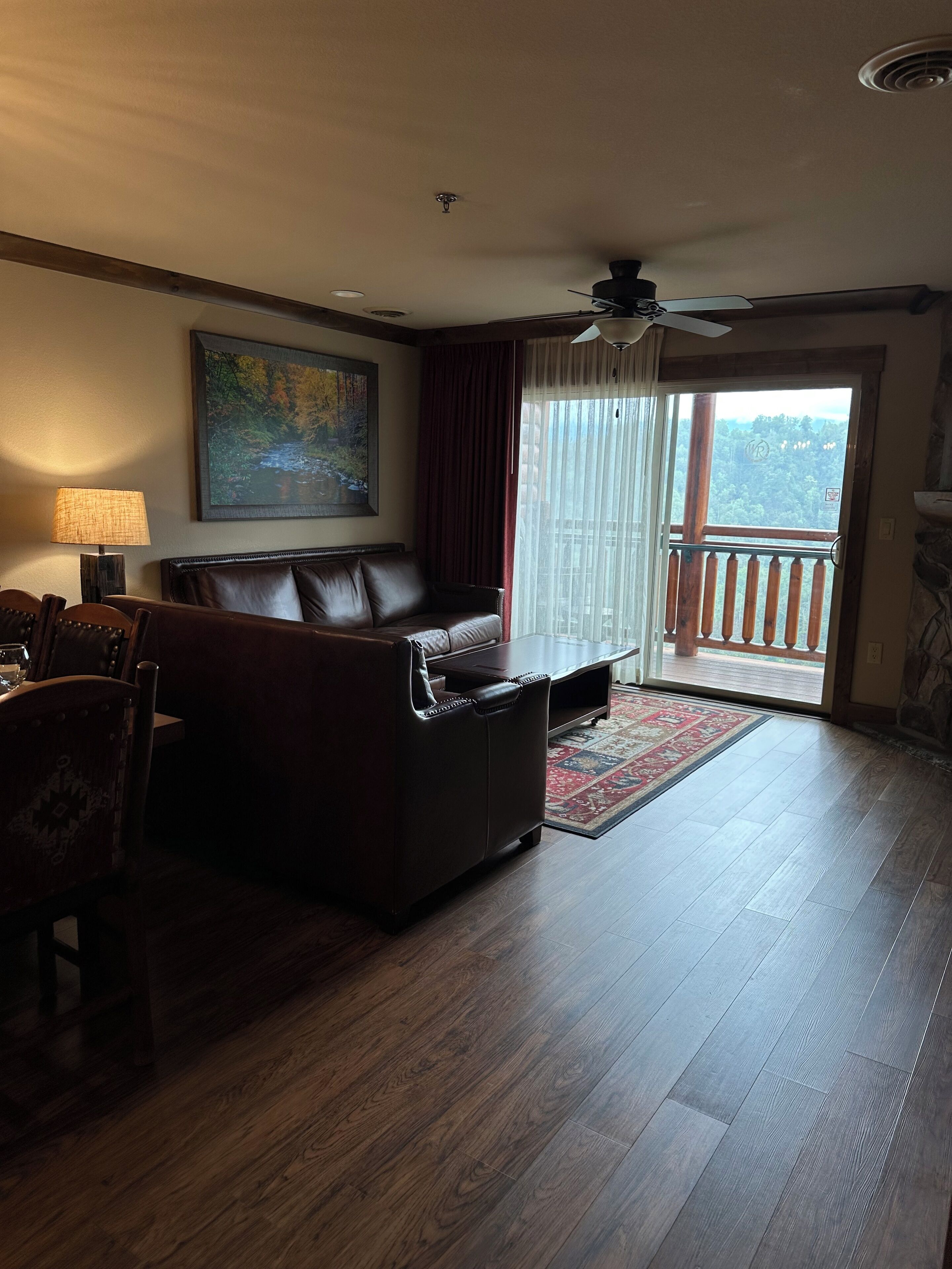 Smart TV, fireplace, video games