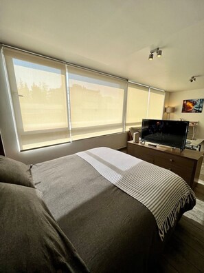 Comfort-Apartment | 1 Schlafzimmer, Verdunkelungsvorhänge, kostenloses WLAN