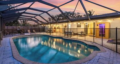 7 mins to beach! Pool+Sauna+Outdoor games