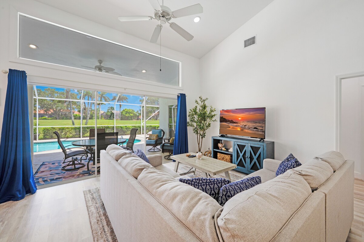 Photo 8 of Updated 3-bedroom house in Lely Resort, with private pool and golf course view.