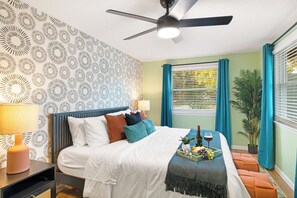 5 dormitorios, tabla de planchar con plancha, wifi y ropa de cama