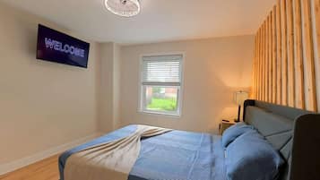 2 bedrooms, iron/ironing board, travel crib, WiFi
