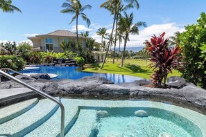 Pool - Spacious 2BR condo with lanai & pool (Waikoloa Village)