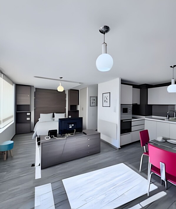 Căn hộ tiện nghi đơn giản | 1 phòng ngủ, màn/rèm cản sáng, truy cập Internet không dây miễn phí