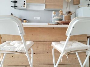 Apartment (Two Bedroom Apartment with Sea View) | Private kitchen | Fridge - Eco Feng Shui Apartment With a View (Tkon)