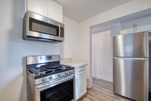 Microwave, oven, stovetop, dishwasher