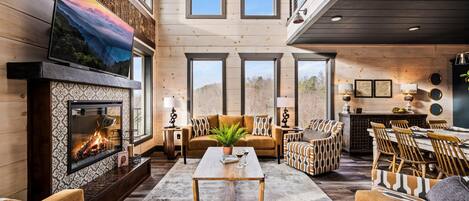 Smart TV, fireplace, offices