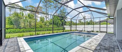 A heated pool