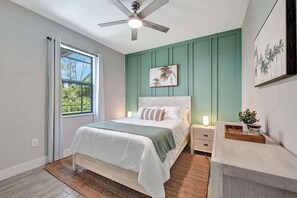 4 bedrooms, iron/ironing board, travel crib, free WiFi