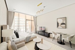 Interior - Stylish Studio with Pool View in Silicon Oasis (Dubai)