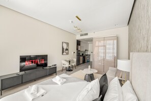 1 Schlafzimmer, Bügeleisen/Bügelbrett, kostenloses WLAN, Bettwäsche