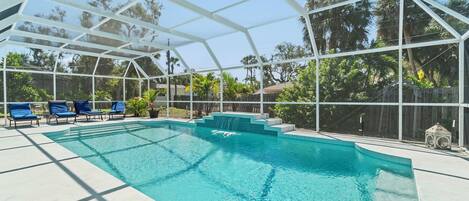 Et oppvarmet basseng