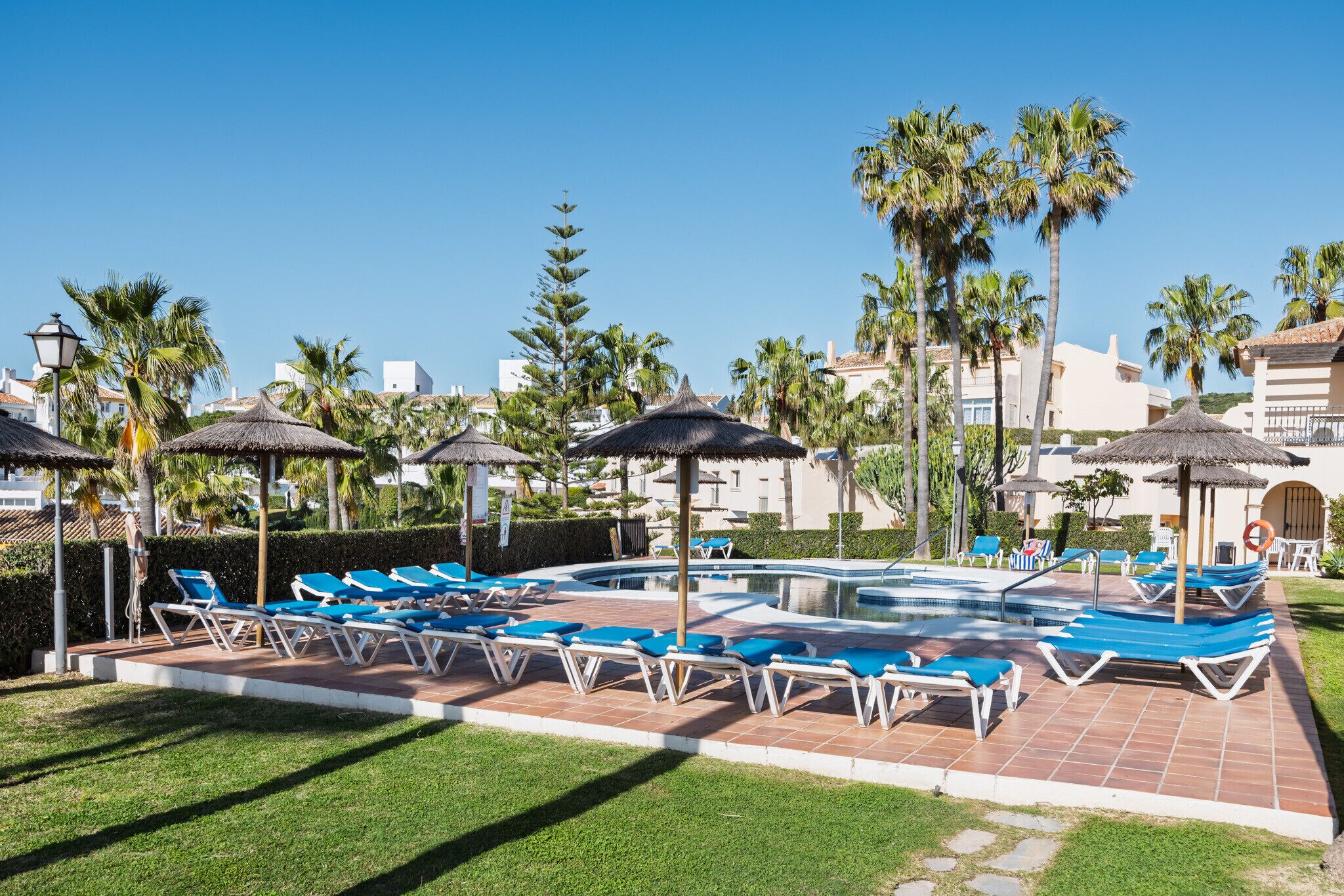 A heated pool