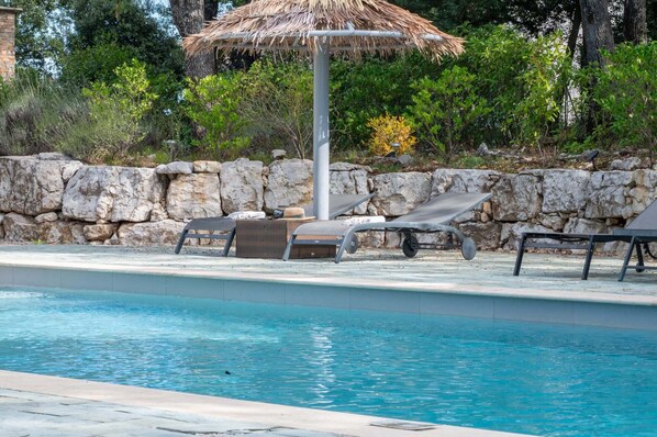 A heated pool