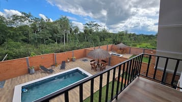 Luxury House, 2 Bedrooms, Air conditioning, Pool View | Balcony