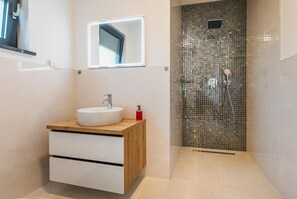 Shower, hair dryer