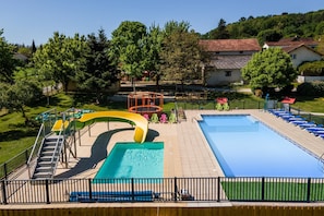 Una piscina riscaldata