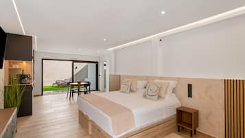 1 slaapkamer, een strijkplank/strijkijzer, gratis wifi, beddengoed