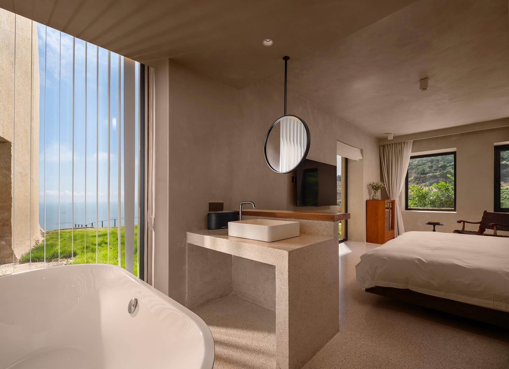 Exclusive House, Patio, Sea View | Bathroom | Free toiletries, hair dryer, slippers, towels