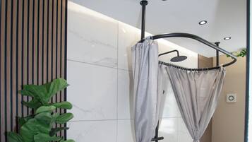 Hair dryer, towels