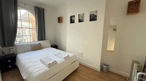 2 bedrooms, in-room safe, iron/ironing board, travel crib