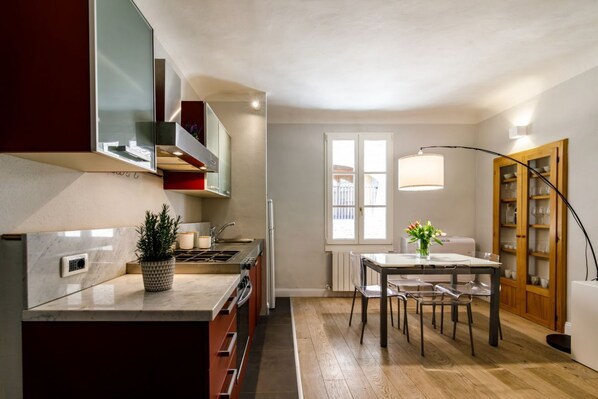 Oven, stovetop, dishwasher, ice maker