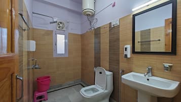 Family Room, Balcony, Valley View | Bathroom | Shower, hair dryer, slippers, towels