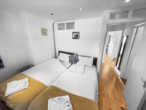 2 bedrooms, iron/ironing board, travel crib, WiFi