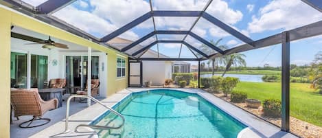 A heated pool
