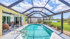 Et oppvarmet basseng