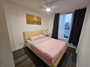 4 bedrooms, iron/ironing board, travel cot, WiFi