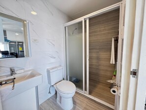 Towels, soap, toilet paper
