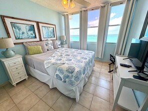 1 bedroom, desk, iron/ironing board, travel crib