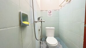 Basic Double Room | Bathroom | Shower, towels, soap
