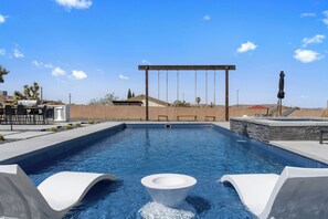 Pool - Bocce, Pool+Spa, Game Room, Firepit | Modern Oasis | Yucca Haven by AvantStay (Yucca Valley)