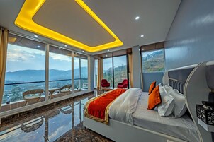 Habitación Deluxe doble, vistas a la montaña | 2 dormitorios y wifi gratis