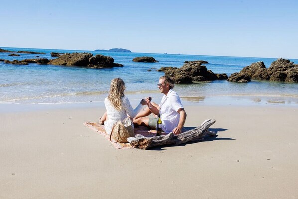 On the beach